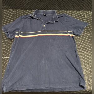 Nautica Men's Blue Polo Shirt Vintage
